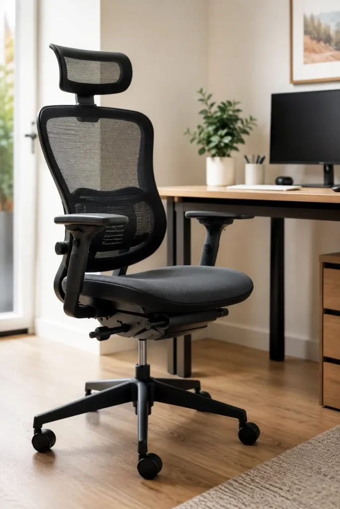 Ergonomic seating solution for comfortable home office work environment