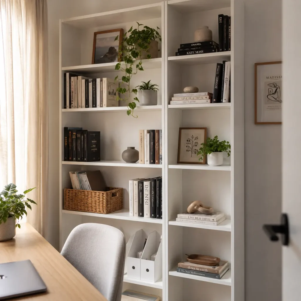 Vertical storage units for organizing small home office supplies efficiently